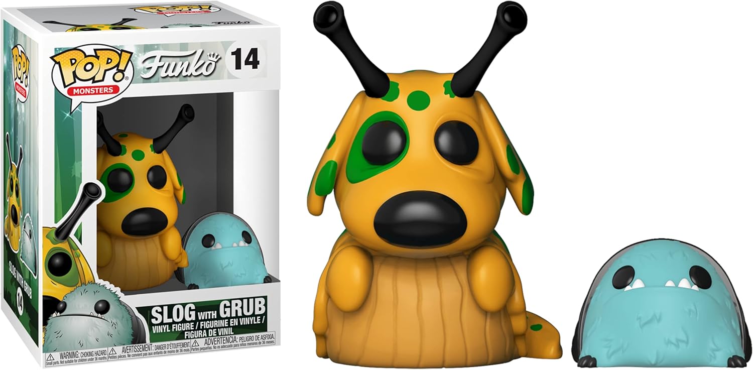 Slog with Grub Fun ko P o p ! Monsters – Figura de vinilo con 1 protector gráfico compatible con ‘ToysDiva’ (014-31690 – B)