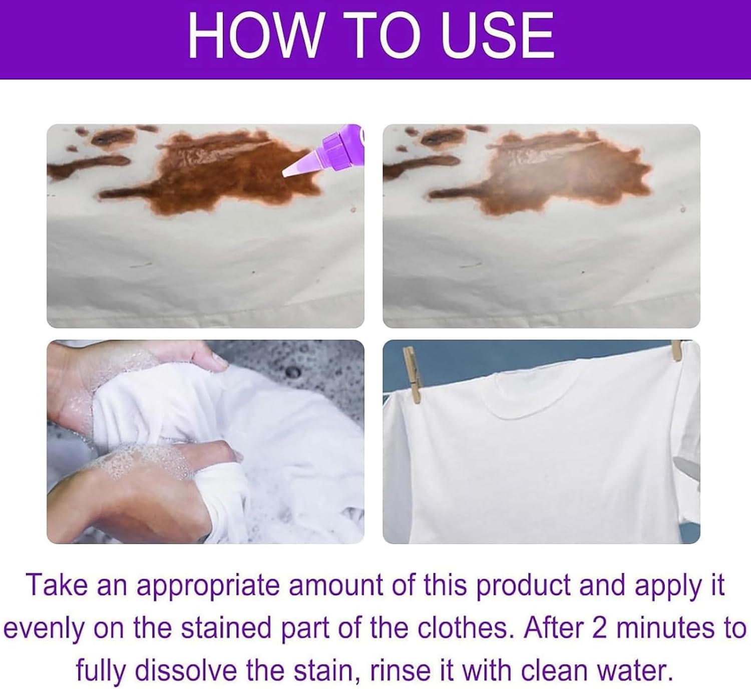 Urcstyle – Quitamanchas Urcstyle, removedor de manchas de lavandería, removedor de manchas de ropa activo con enzimas, removedor rápido de manchas