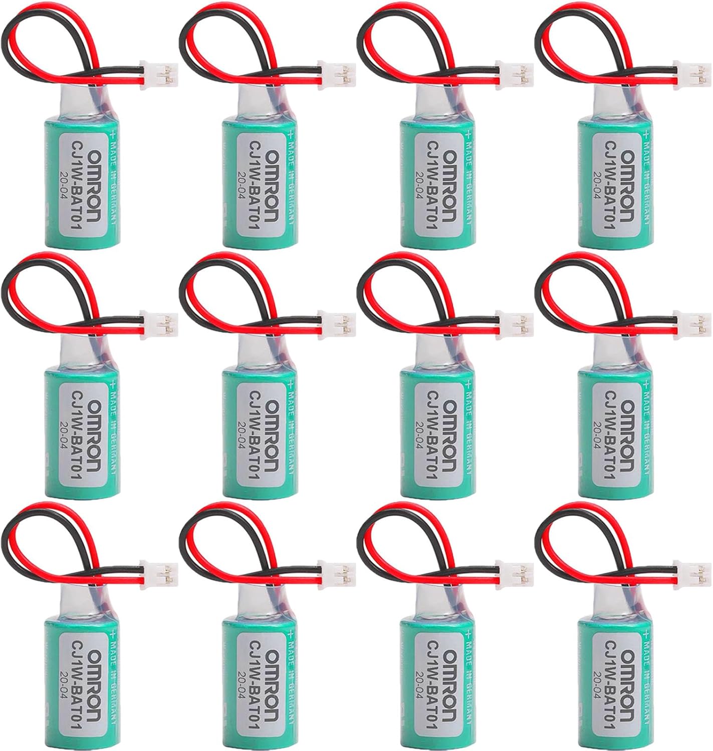 WELLVEUS12 PackCJ1W-BAT01 3V 1000mAh Battery for CJ1M CJ1G CJ2M CJ2G CP1E CP1L CP1H COMP-311 PLC Controller with Plug
