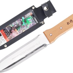 Nisaku NJP640 Ryohbagata Hori-Hori – Cuchillo para desmalezar y excavar, doble borde afilado, hoja japonesa de acero inoxidable de 7.25 pulgadas, Nisaku NJP640 Ryohbagata Hori-Hori – Cuchillo para desmalezar y excavar, doble borde afilado, hoja japonesa de acero inoxidable de 7.25 pulgadas,