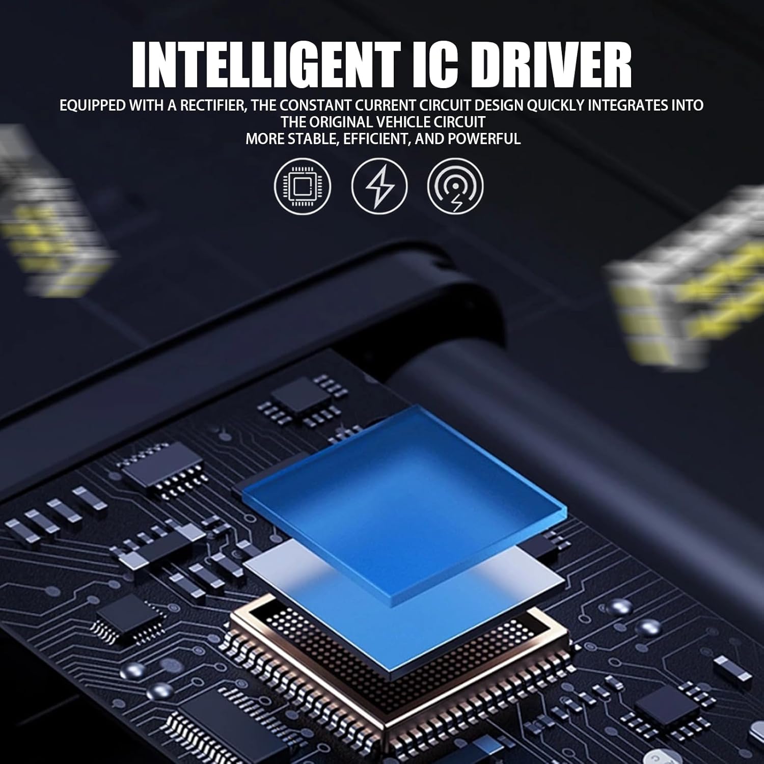 Tesnaao 4 luces LED de decodificación para coche T15, 2835-15SMD PC Board Smart IC Driver IP67 impermeable rápida disipación de calor luz de freno