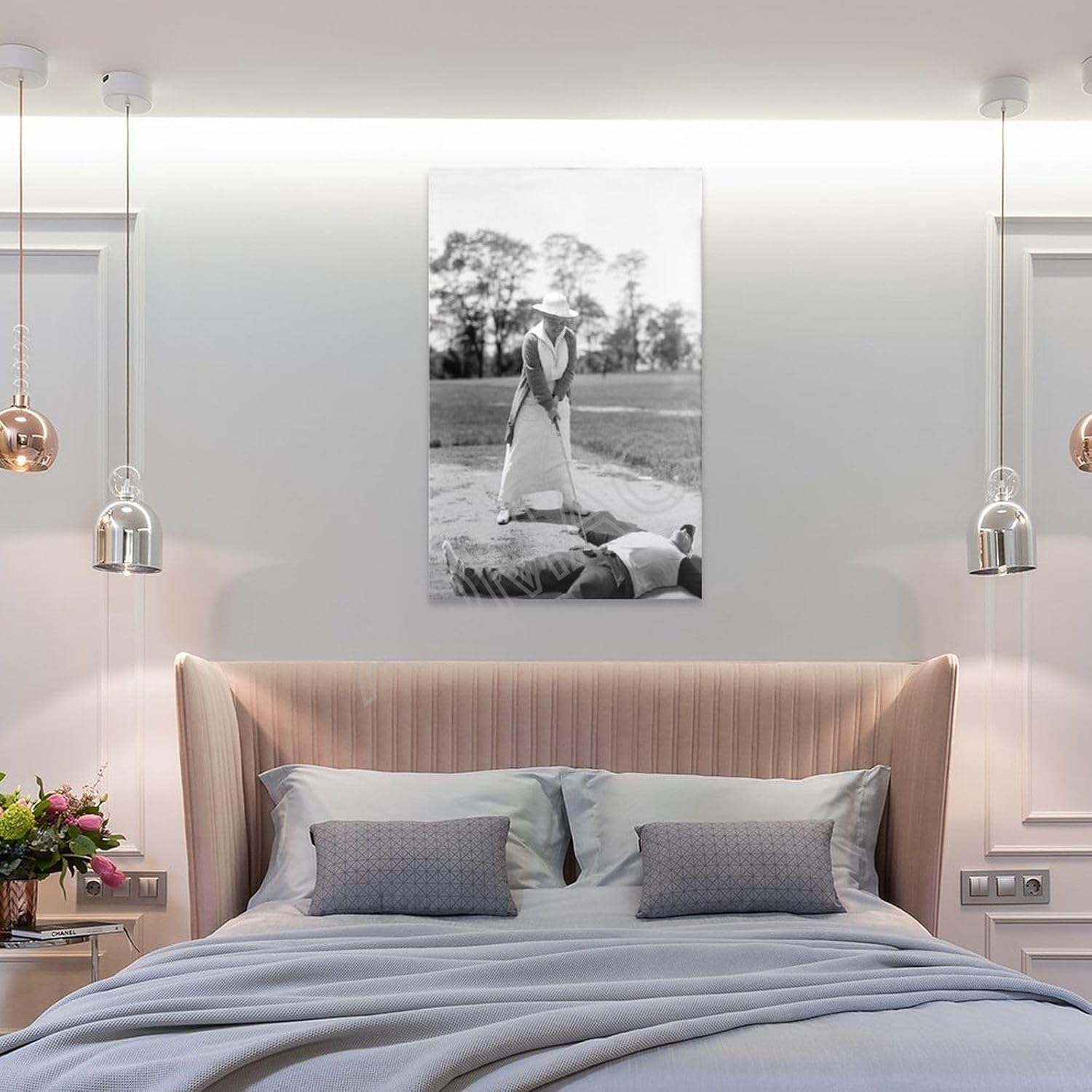 Póster vintage de golf, fotografía divertida de golf, arte en blanco y negro, póster de arte de pared de golf, pósteres e impresiones artísticas de
