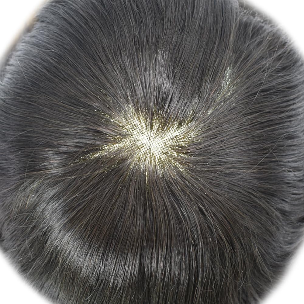 Sistema de cabello humano tipo tupé para hombre, mono tupé para hombres, postizos de repuesto para cabello masculino, protesis capilar para hombre