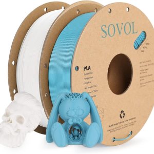 Sovol Filamento PLA para impresora 3D, materiales de impresión de carrete de 4.4 lbs (4.4 libras), estanqueidad del cableado, precisión dimensional Sovol Filamento PLA para impresora 3D, materiales de impresión de carrete de 4.4 lbs (4.4 libras), estanqueidad del cableado, precisión dimensional