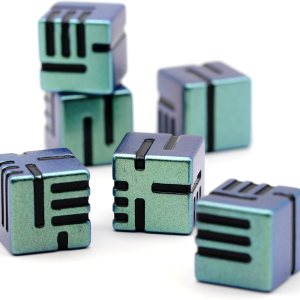 Dados de metal D6, juego de dados DND de 0.63 pulgadas D6, ZHOORQI 6 unidadesjuego de dados tecnológicos rediseñados para dados de Calabozos y Dados de metal D6, juego de dados DND de 0.63 pulgadas D6, ZHOORQI 6 unidadesjuego de dados tecnológicos rediseñados para dados de Calabozos y
