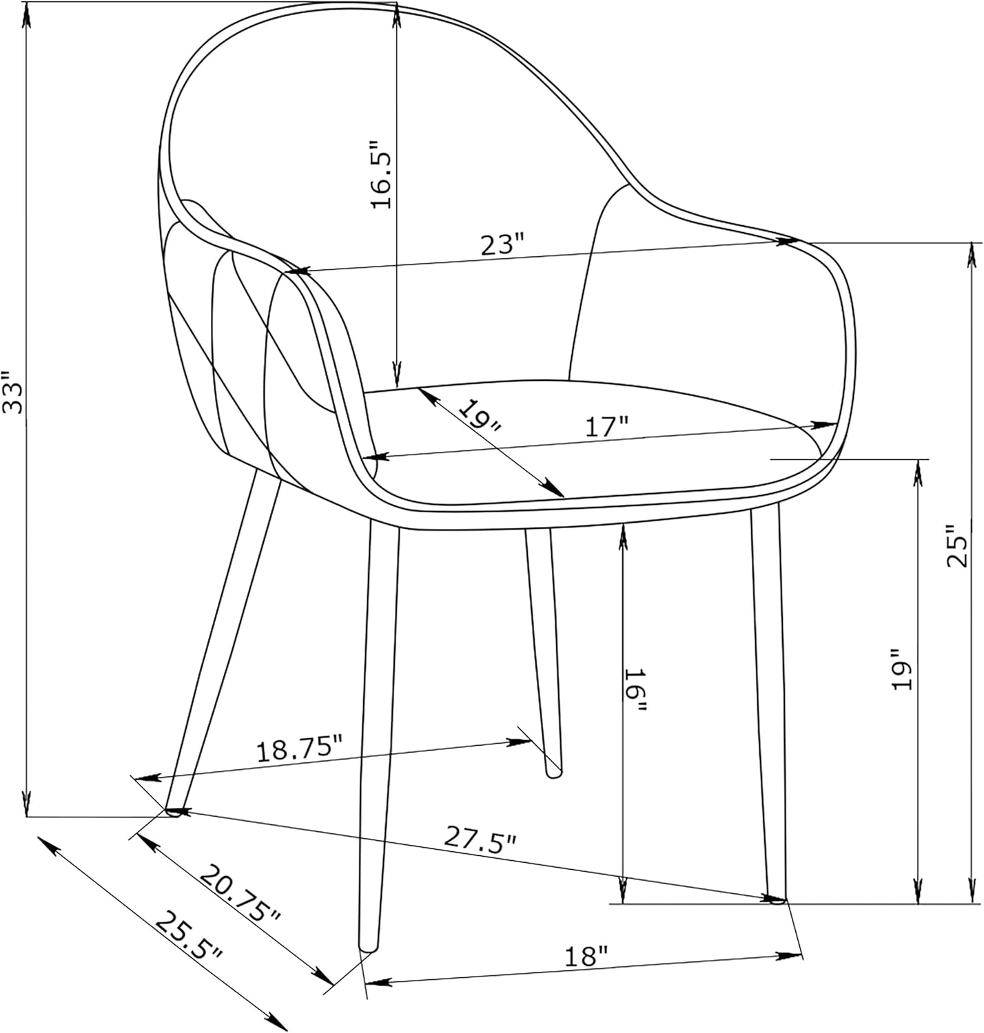 Coaster Home Furnishings Emma – Silla tapizada para comedor, color gris niebla