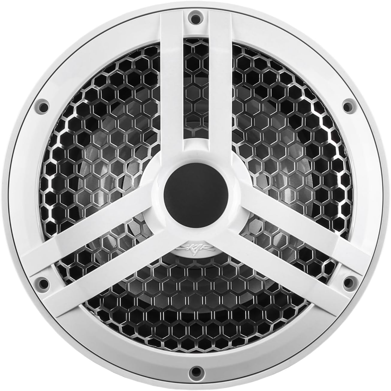 Skar Audio SKM8WD2 8″ 500W Max Power Dual 2 Ohm Marine Subwoofer (blanco)