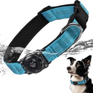 AirTag – Collar de perro, resistente al agua IP68, soporte para collar de perro, reflectante, ultra duradero, cómodo acolchado, collares de perro AirTag – Collar de perro, resistente al agua IP68, soporte para collar de perro, reflectante, ultra duradero, cómodo acolchado, collares de perro