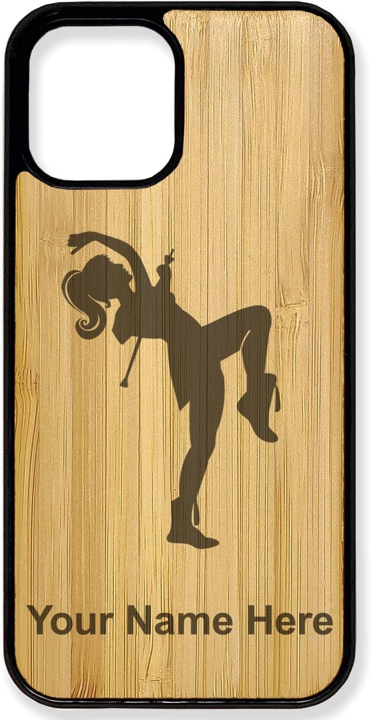Funda compatible con iPhone 11, iPhone 11 Pro, iPhone 11 Pro Max, Majorette, grabado personalizado incluido (madera), Bambú