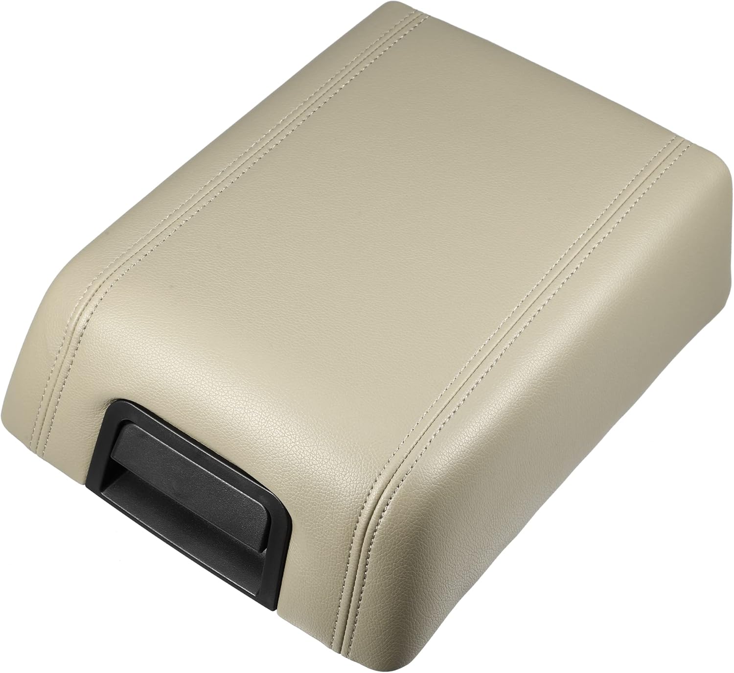 X AUTOHAUX Cubierta de la consola central del automóvil para Ford F-150 2004-2008, funda para reposabrazos de piel sintética, color beige