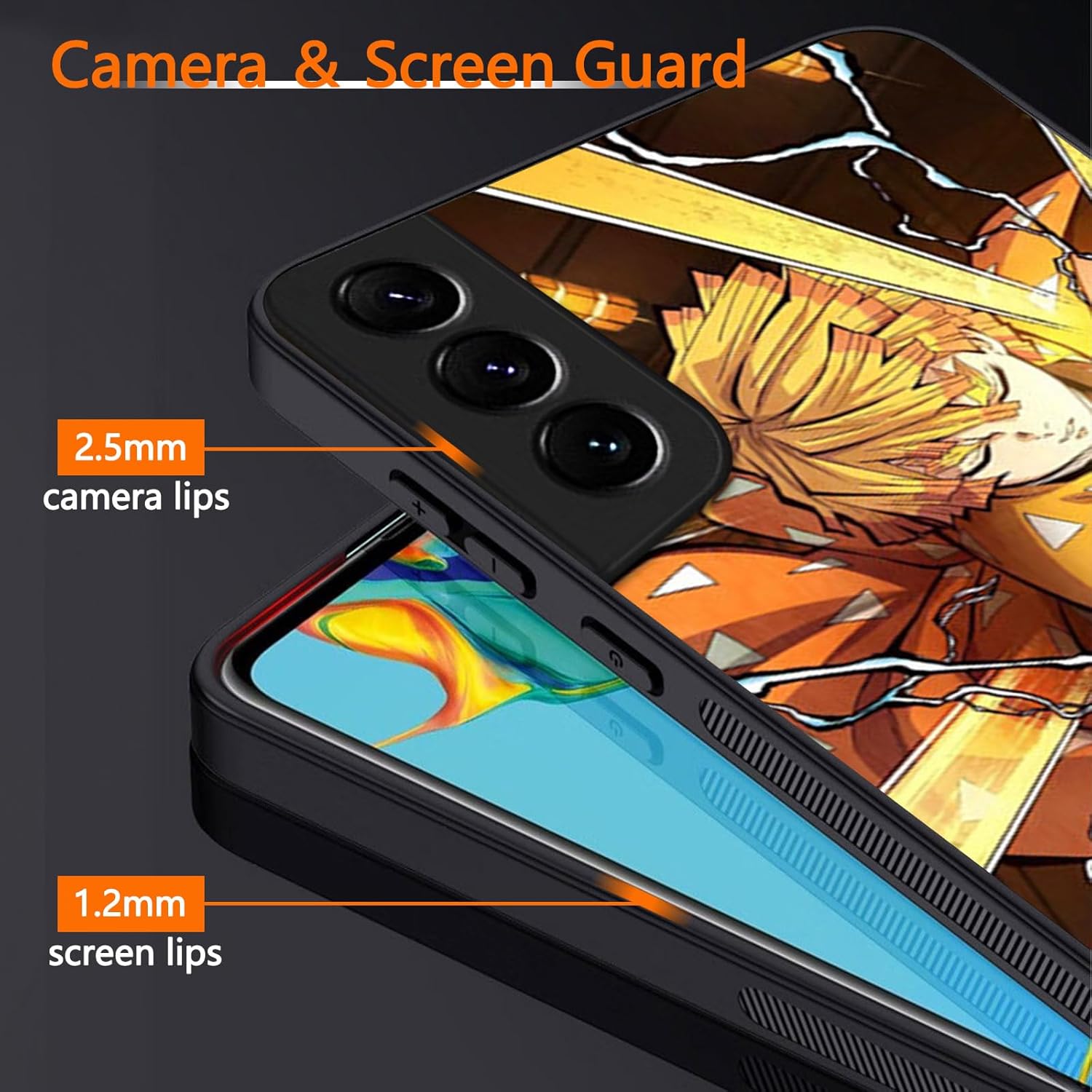 Funda 3D Anime Motion para Samsung Galaxy S22 de 6.1 pulgadas, a prueba de golpes, suave, antiarañazos, manga cambiable, compatible con Samsung