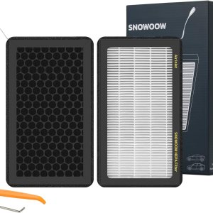 Filtro de aire HEPA modelo 3 modelo Y para Tesla modelo 3, paquete de 2 con repuesto de filtro de aire de cabina Tesla de carbón activado (2016-2024) Filtro de aire HEPA modelo 3 modelo Y para Tesla modelo 3, paquete de 2 con repuesto de filtro de aire de cabina Tesla de carbón activado (2016-2024)