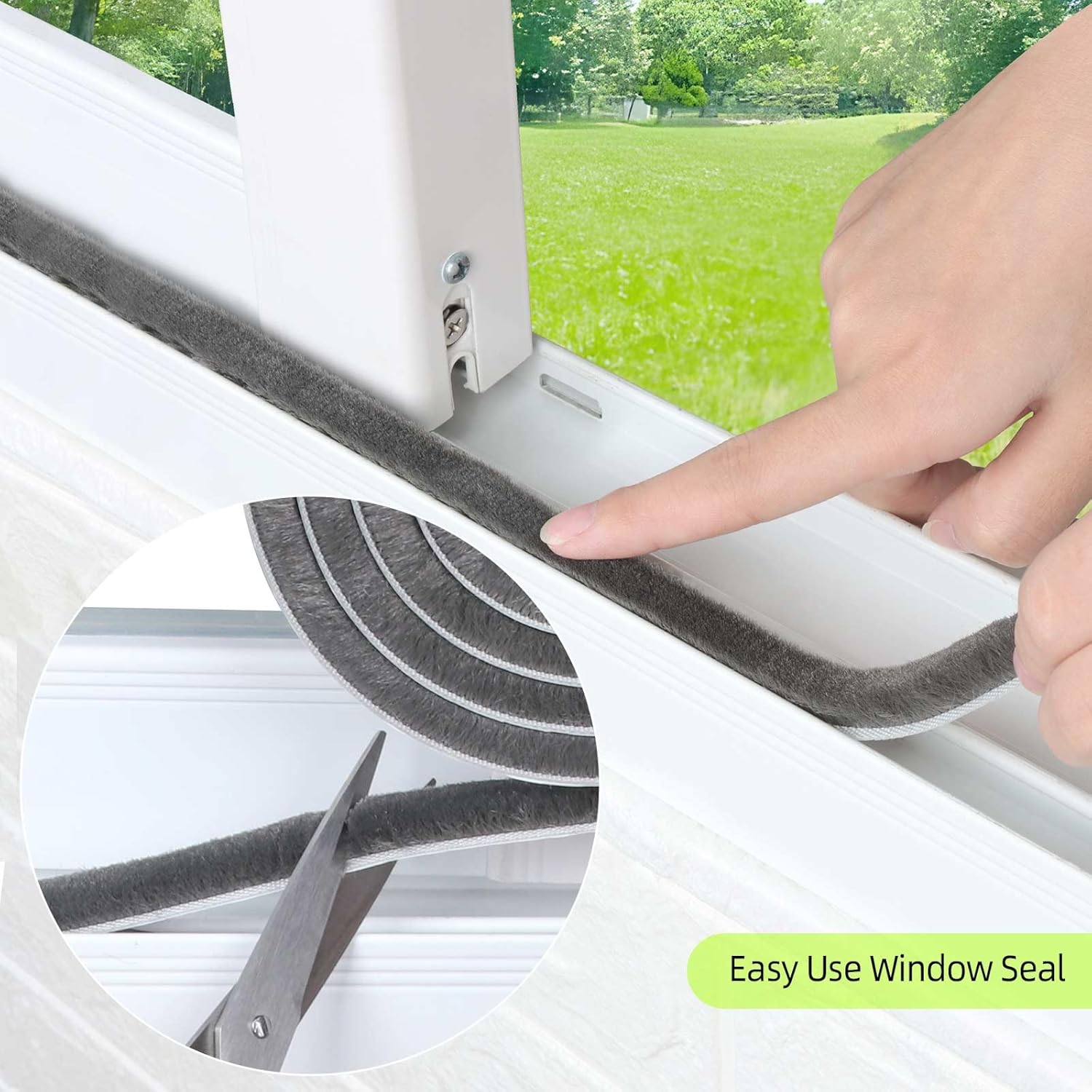 MILEQEE – Paquete de 2 sellos para cepillos de puerta, 66 pies en total, burlete de fieltro para puertas, burlete para ventanas de gabinete,