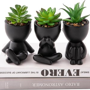 3 piezas de bonitas plantas artificiales para decoración de oficina para mujeres y hombres, decoración estética de escritorio para oficina y hogar, 3 piezas de bonitas plantas artificiales para decoración de oficina para mujeres y hombres, decoración estética de escritorio para oficina y hogar,
