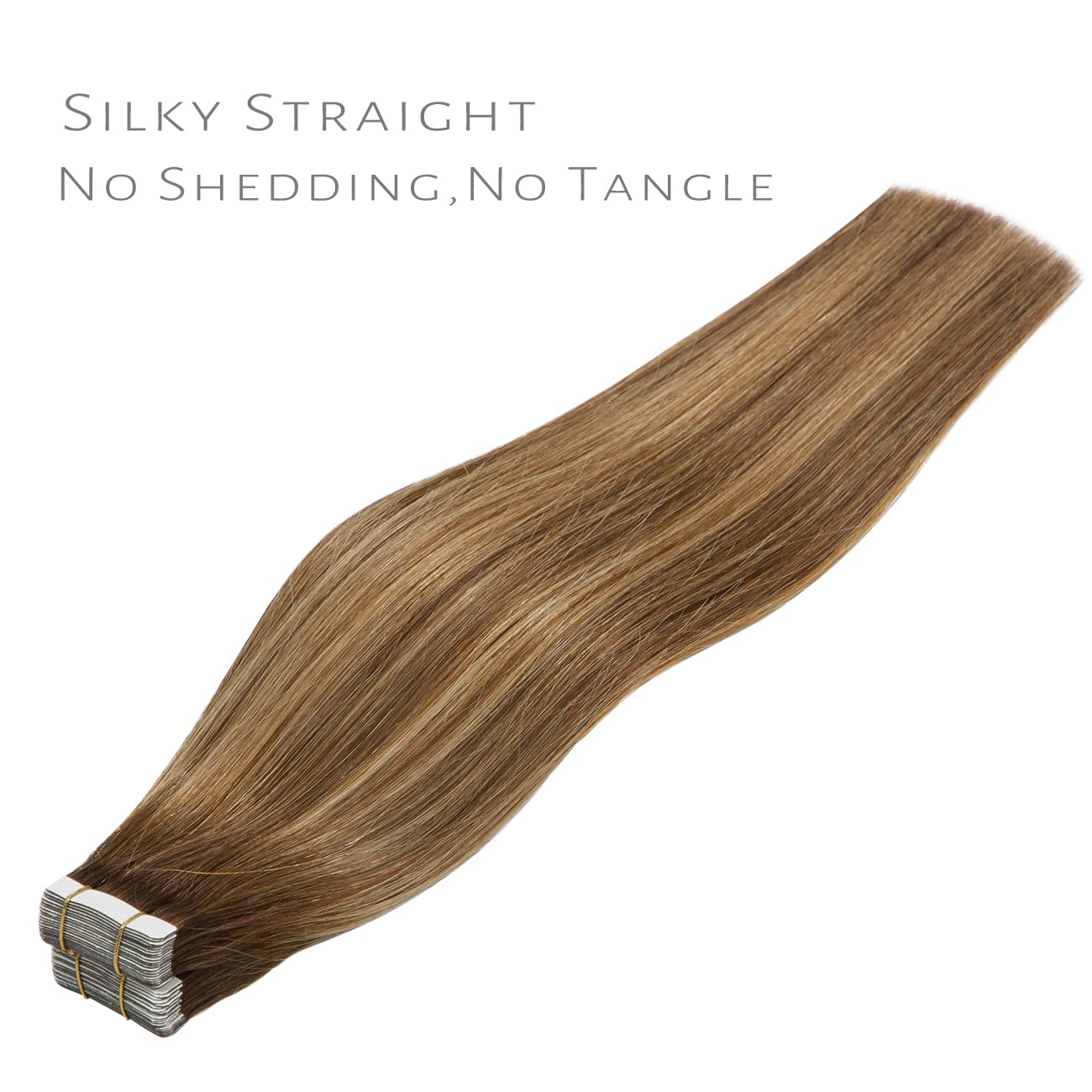 Lacerhair – Extensiones de cabello humano sin costuras de la mejor calidad, con Balayage y color degradado, de cabello humano 100% virgen, con cinta