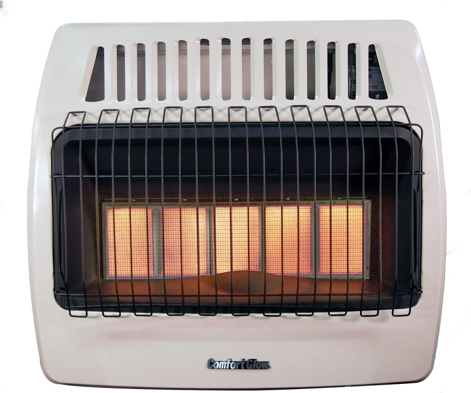 Comfort Glow KWN523 Gas Natural Gas Infrarrojo Ventilación Libre Calentador de Pared 5 Placa 30000 Btu Beige 1 Pieza