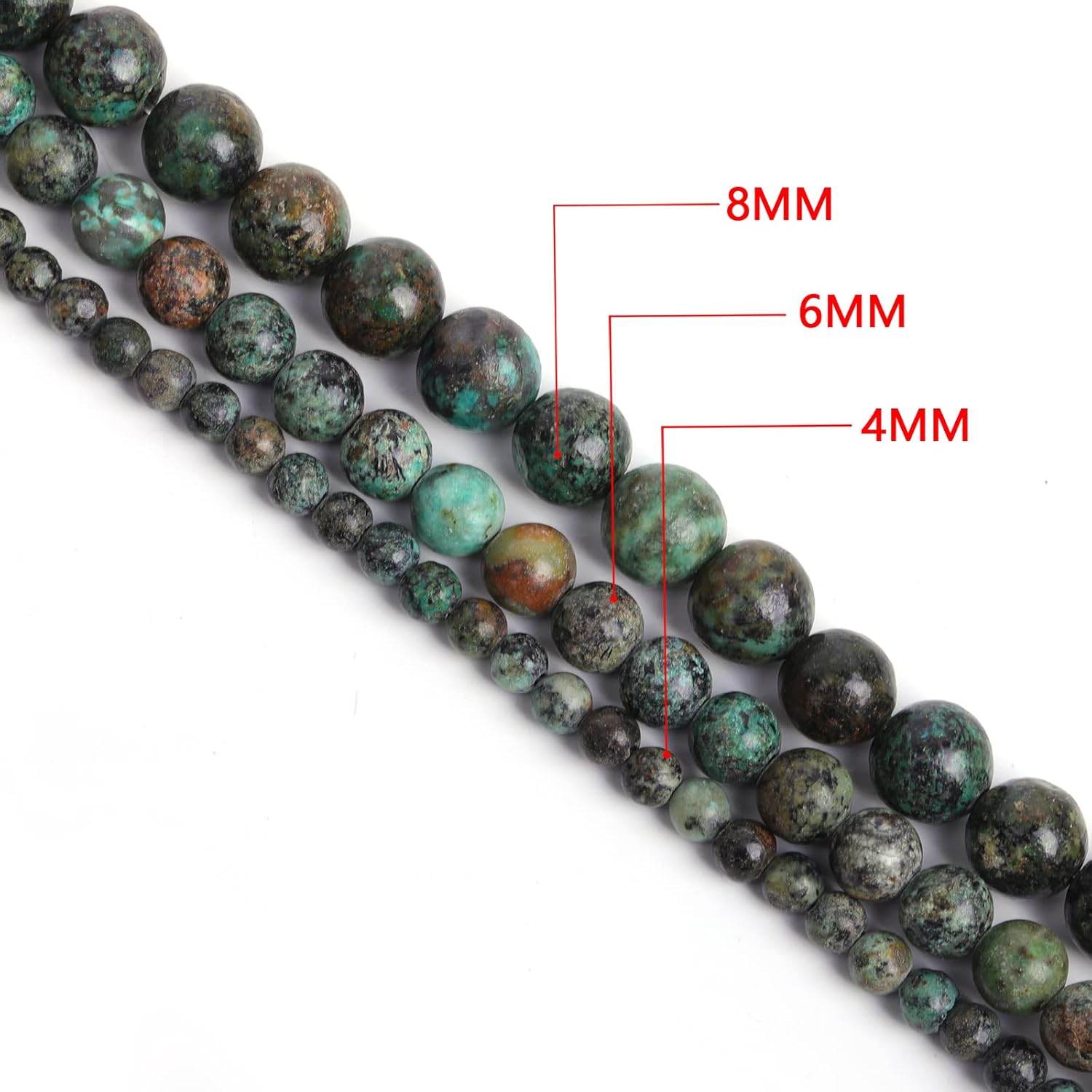 85 cuentas de piedras preciosas naturales de 0.157 pulgadas, cuentas de piedra de energía curativa de 15.5 pulgadas para fabricación de joyas,