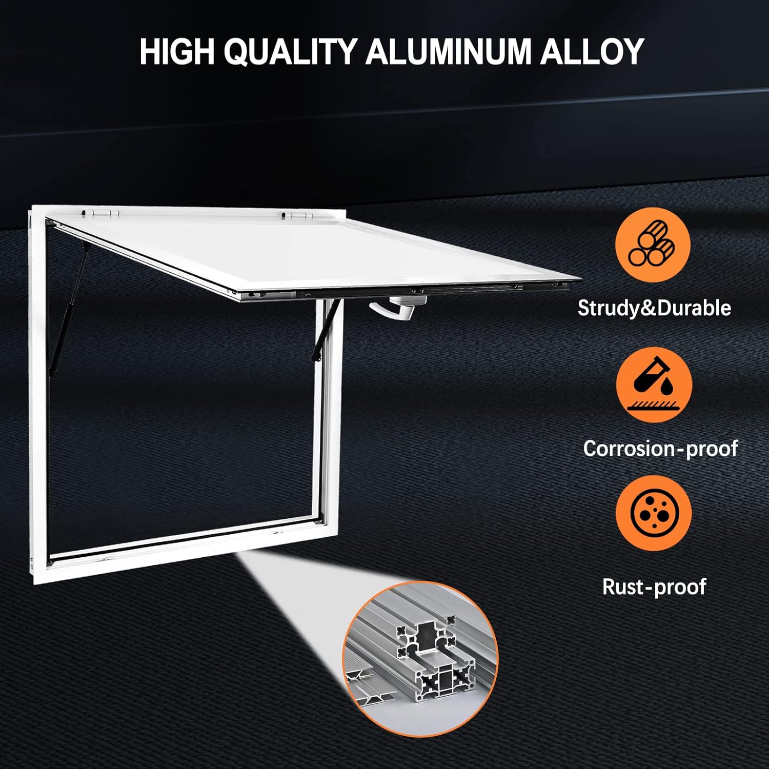 Ventana de concesión para camiones de comida de 36 x 24 pulgadas, suministros y equipos de camiones de alimentos, ventana de camión de alimentos,