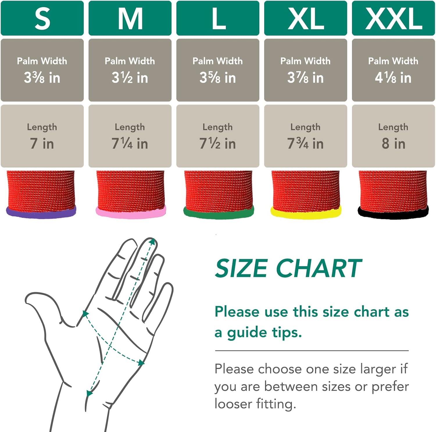Guantes de trabajo con revestimiento de poliuretano, 12 pares, guantes de jardín finos para hombres y mujeres, ideales para trabajo ligero