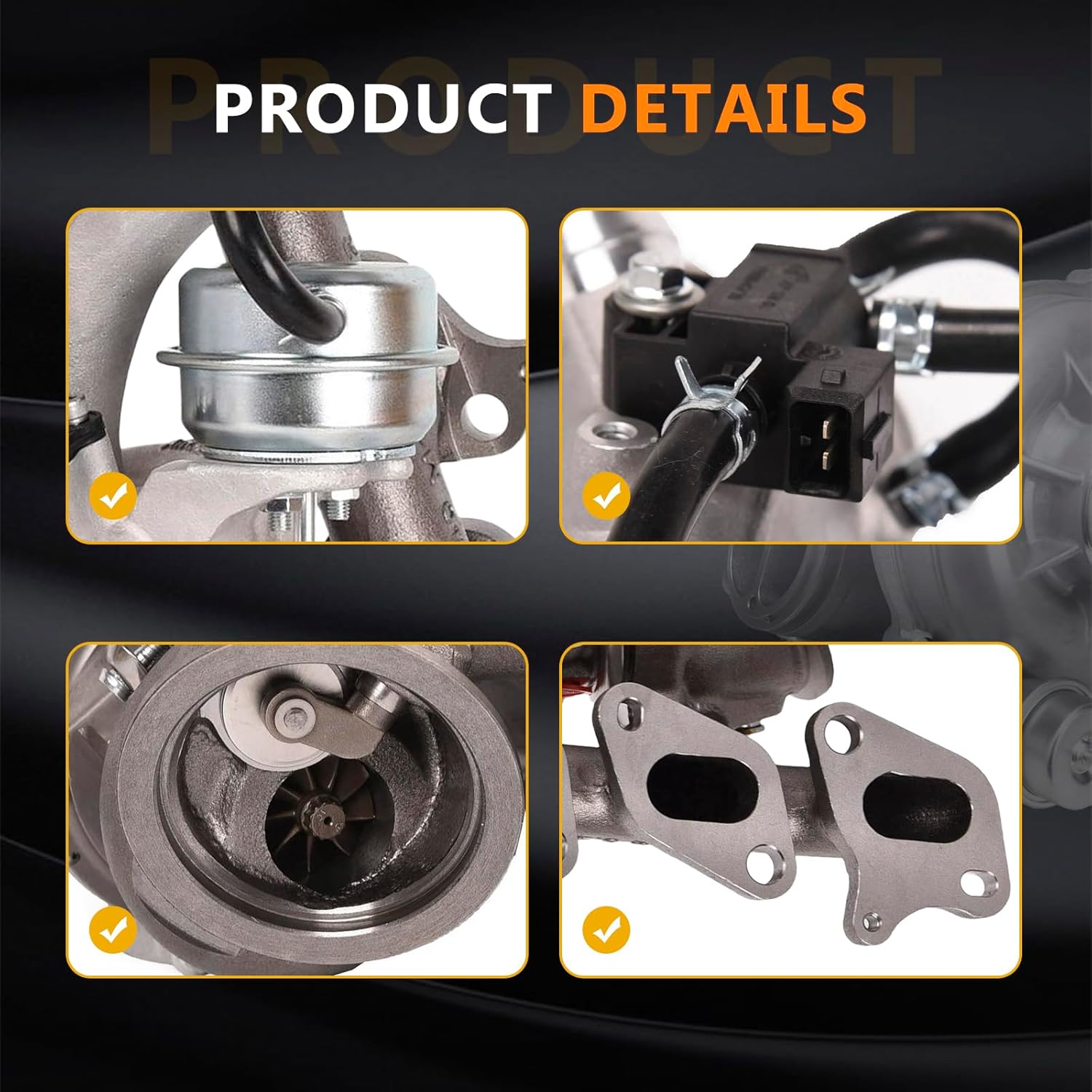 TOPAZ 667-203 55565353 Turbo Charger GT1446V Turbocompresor con juntas compatibles con Chevrolet Cruze 2011 2012 2013 2014 2015 2016 1.4L Chevy