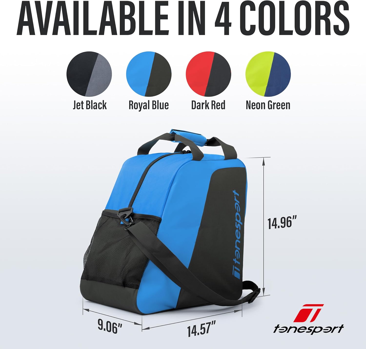 Tonesport Ski Boot Bag – Snowboard Boot Bag – Ski Boot and Helmet Gear Bag – Snowboard Gear Bag – Ski Boot Bag for Air Travel