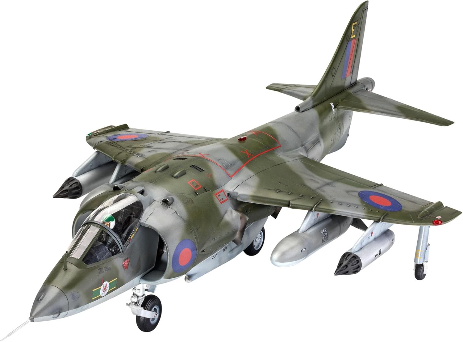Revell RV05690 05690 5690 Hawker Harrier GR Mk.1 Set de regalo Kit de modelo de plástico, multicolor, 148
