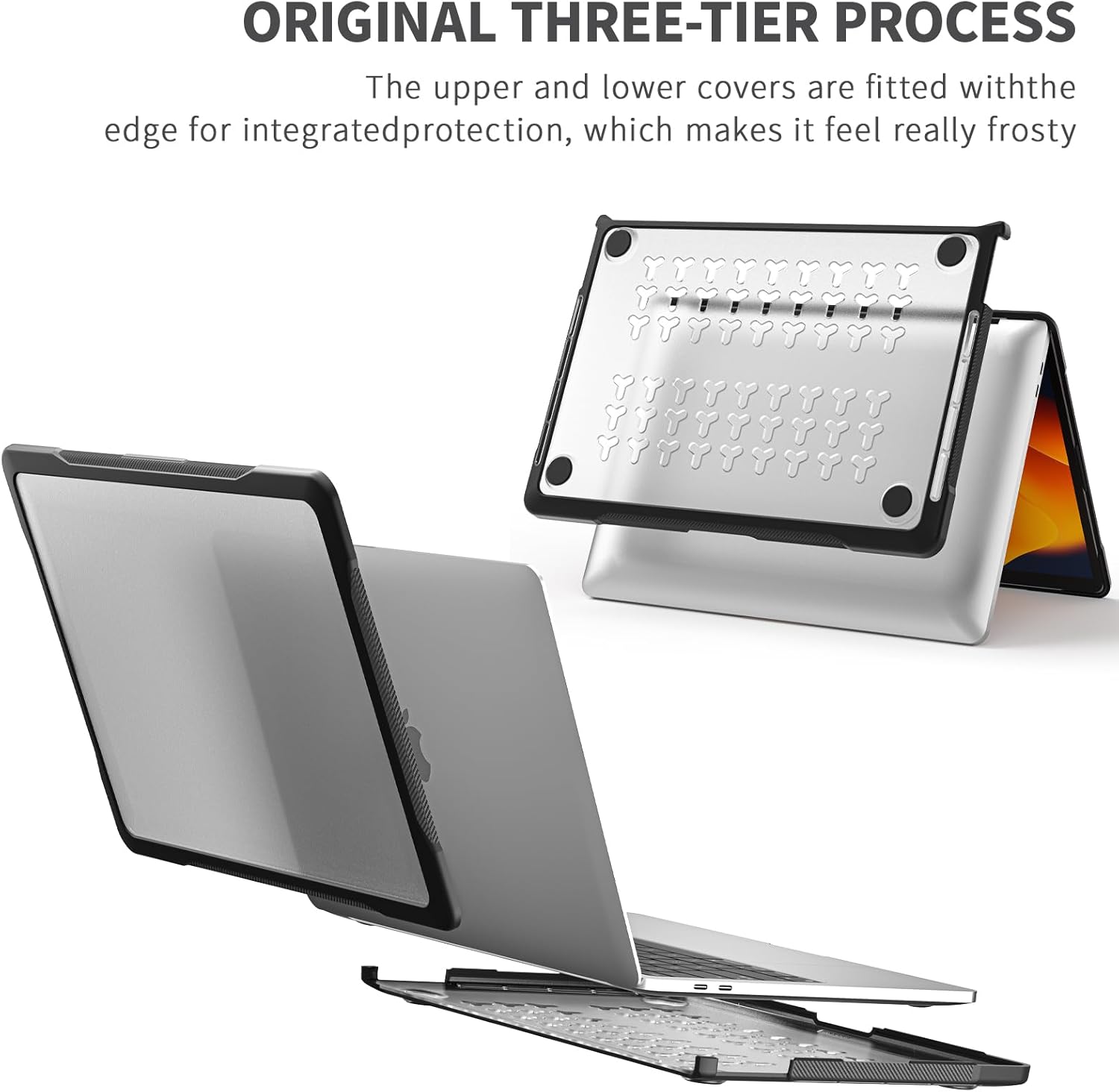 Batianda Funda de protección definitiva para MacBook Pro de 13 pulgadas, modelo A2338, M2, M1, chip A2251, A2289, versión 2022 2020, bordes de fibra