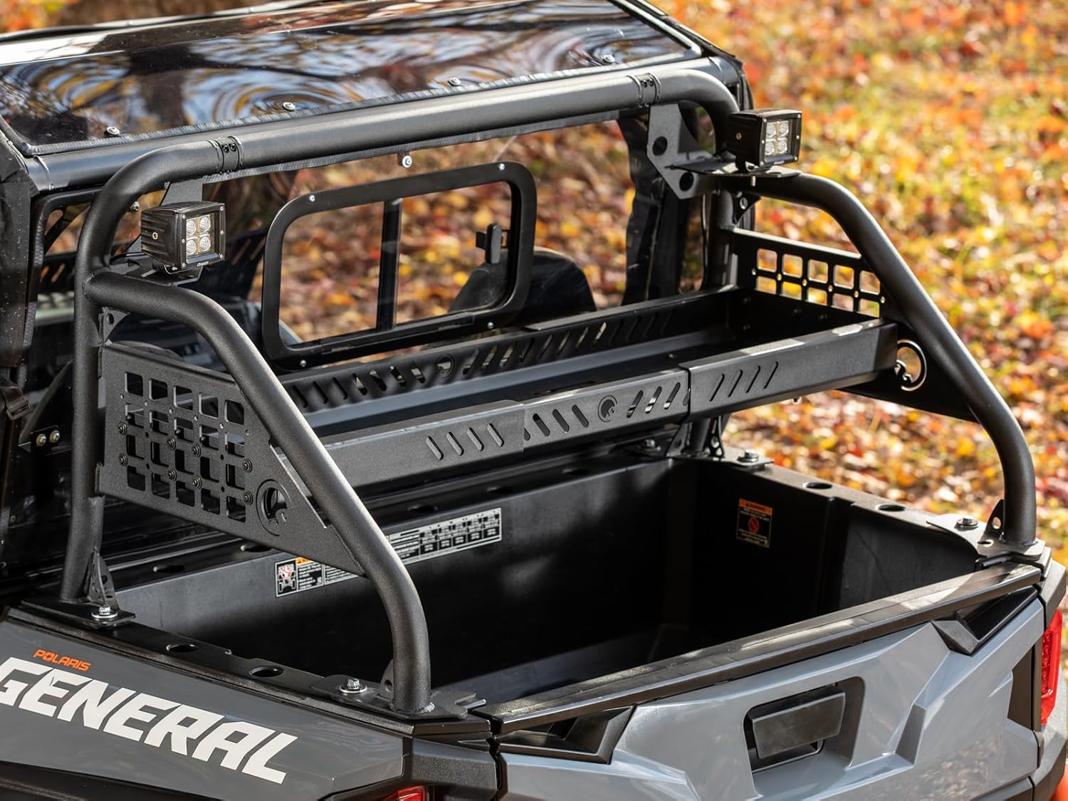SuperATV Sport – Barra de accesorios para Polaris General 1000 2016+  Polaris General 4 2017+  Tubo de acero de 1.8 pulgadas  Puntos de montaje OEM