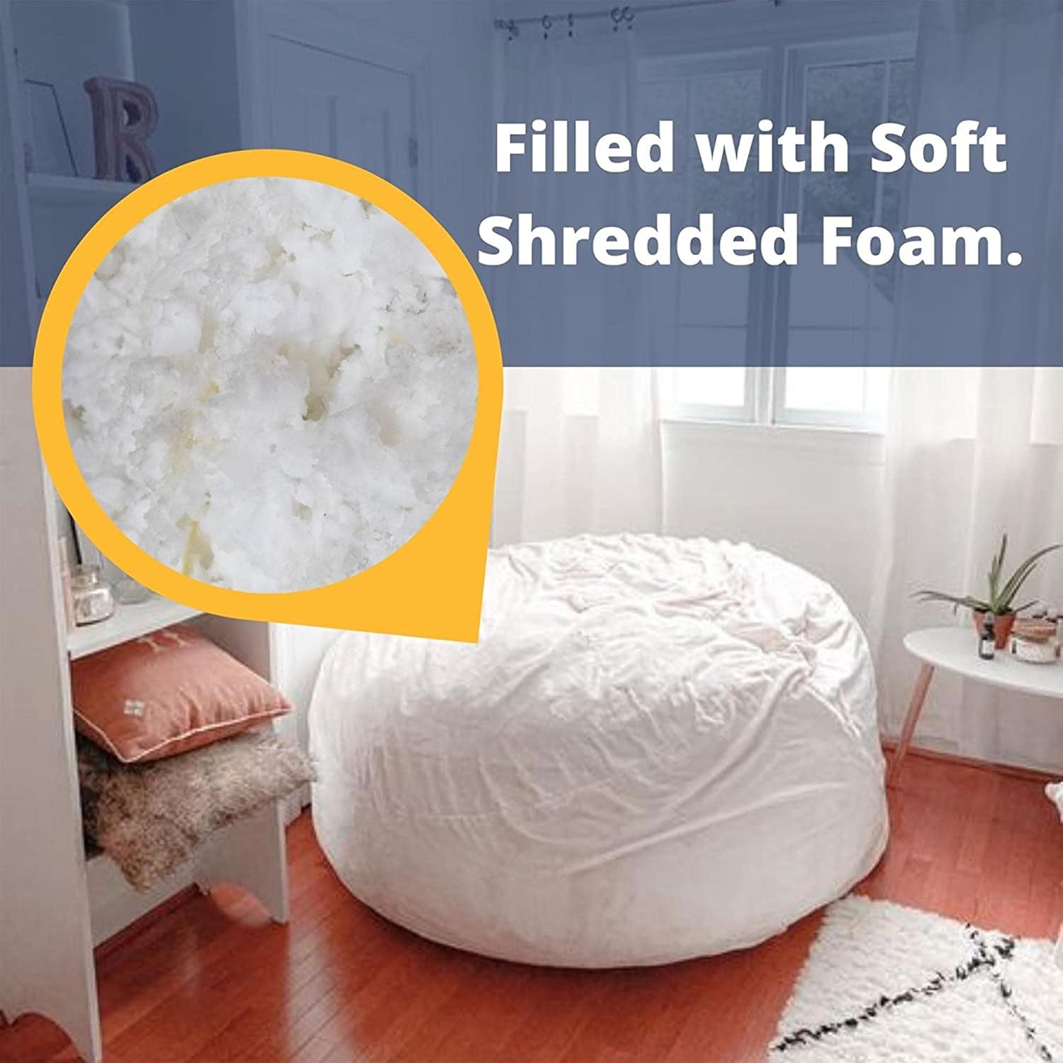 ULTIMATE SACK – Sillas tipo puff en varios tamaños y colores Muebles gigantes con relleno de espuma fundas lavables a máquina, costuras dobles