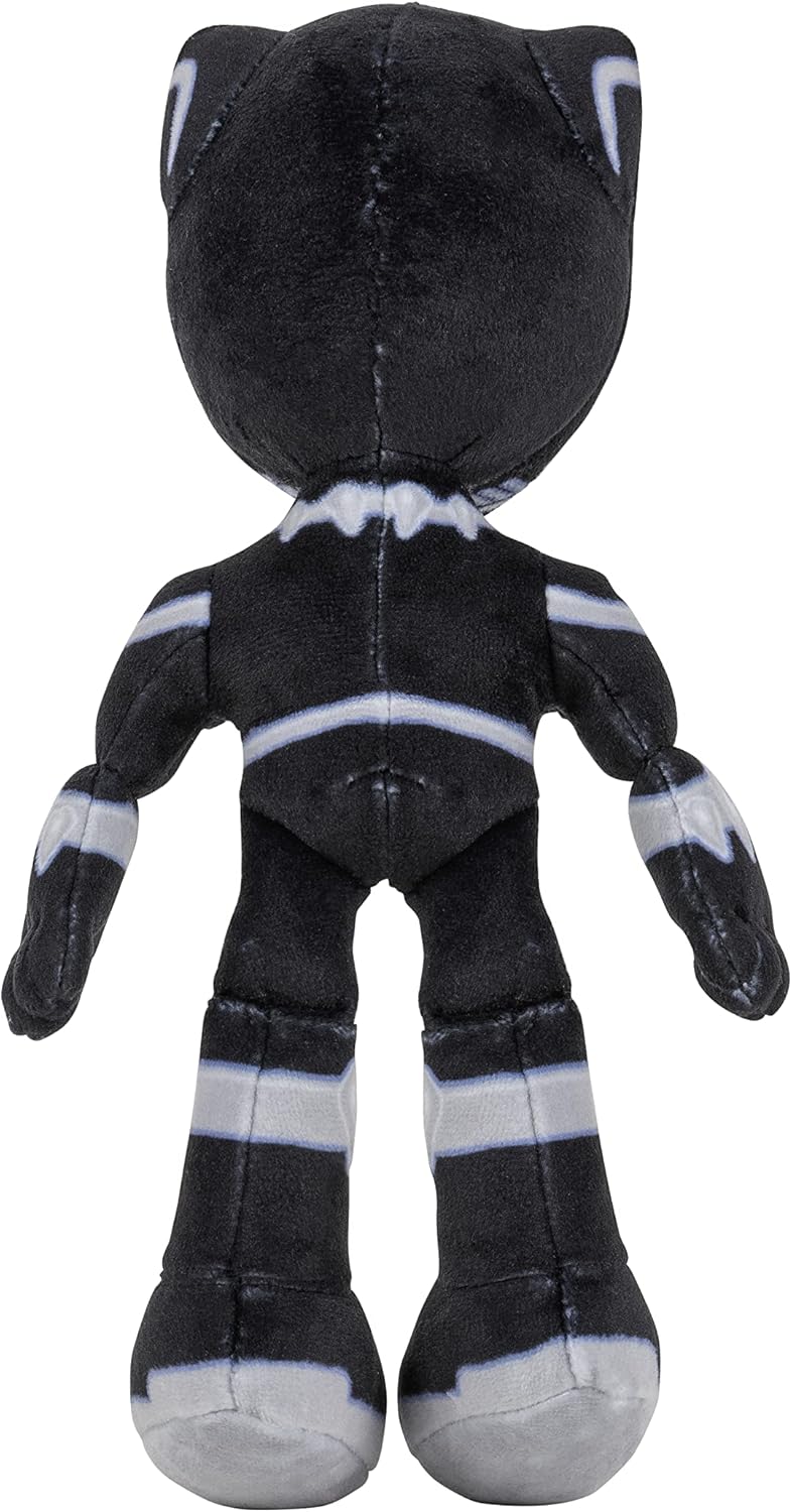 Marvel Spidey and His Amazing Friends Pantera negra de peluche de 8 pulgadas, juguetes para niños de 3 años en adelante, juguetes con tus amigos