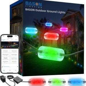 BASON LIGHTING Luces de suelo para exteriores, luces de camino de voltaje IP65 de 24 V, paquete de 20, luces de pasarela de control de aplicación BASON LIGHTING Luces de suelo para exteriores, luces de camino de voltaje IP65 de 24 V, paquete de 20, luces de pasarela de control de aplicación