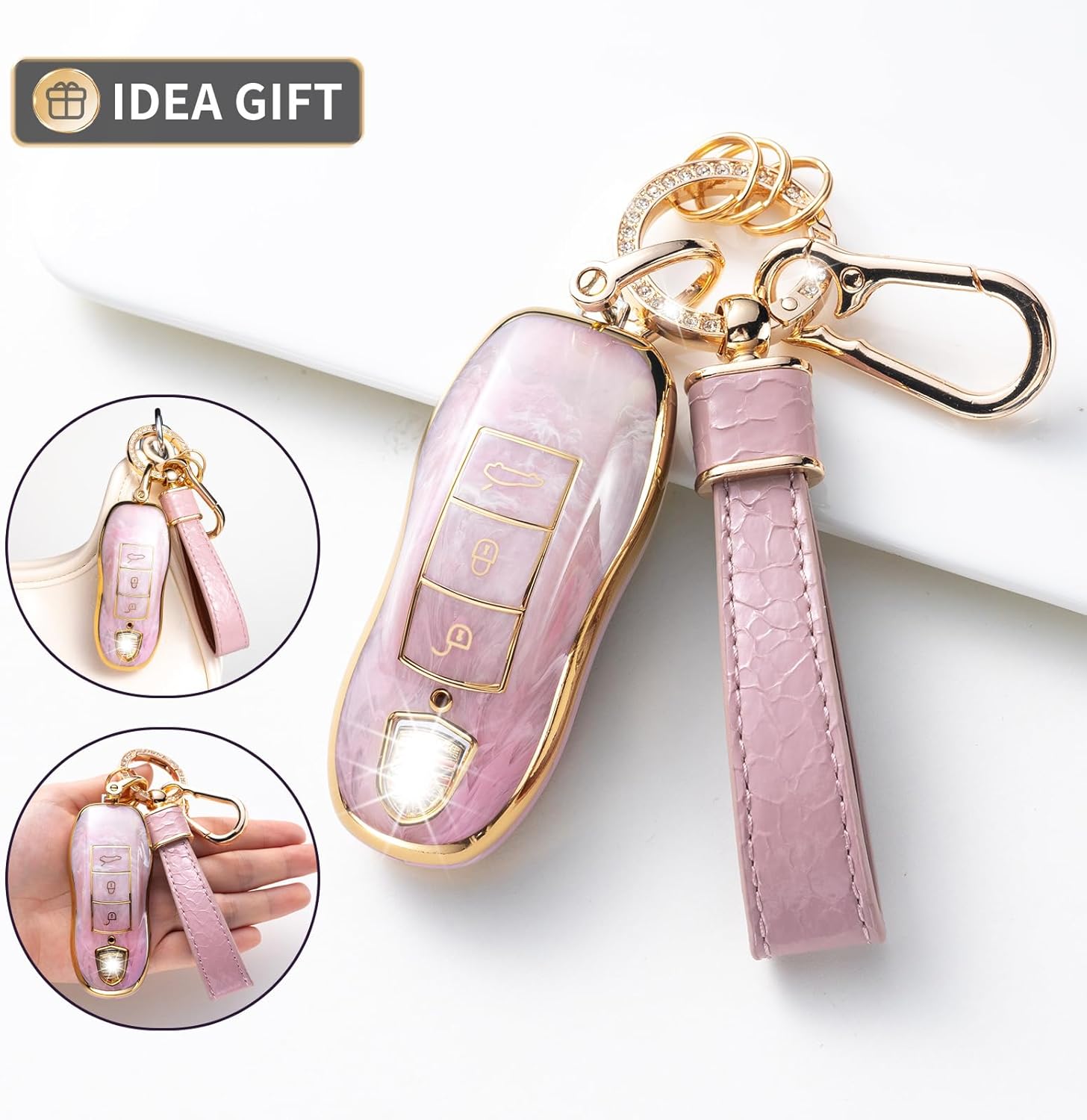 Funda para llavero, Rosado