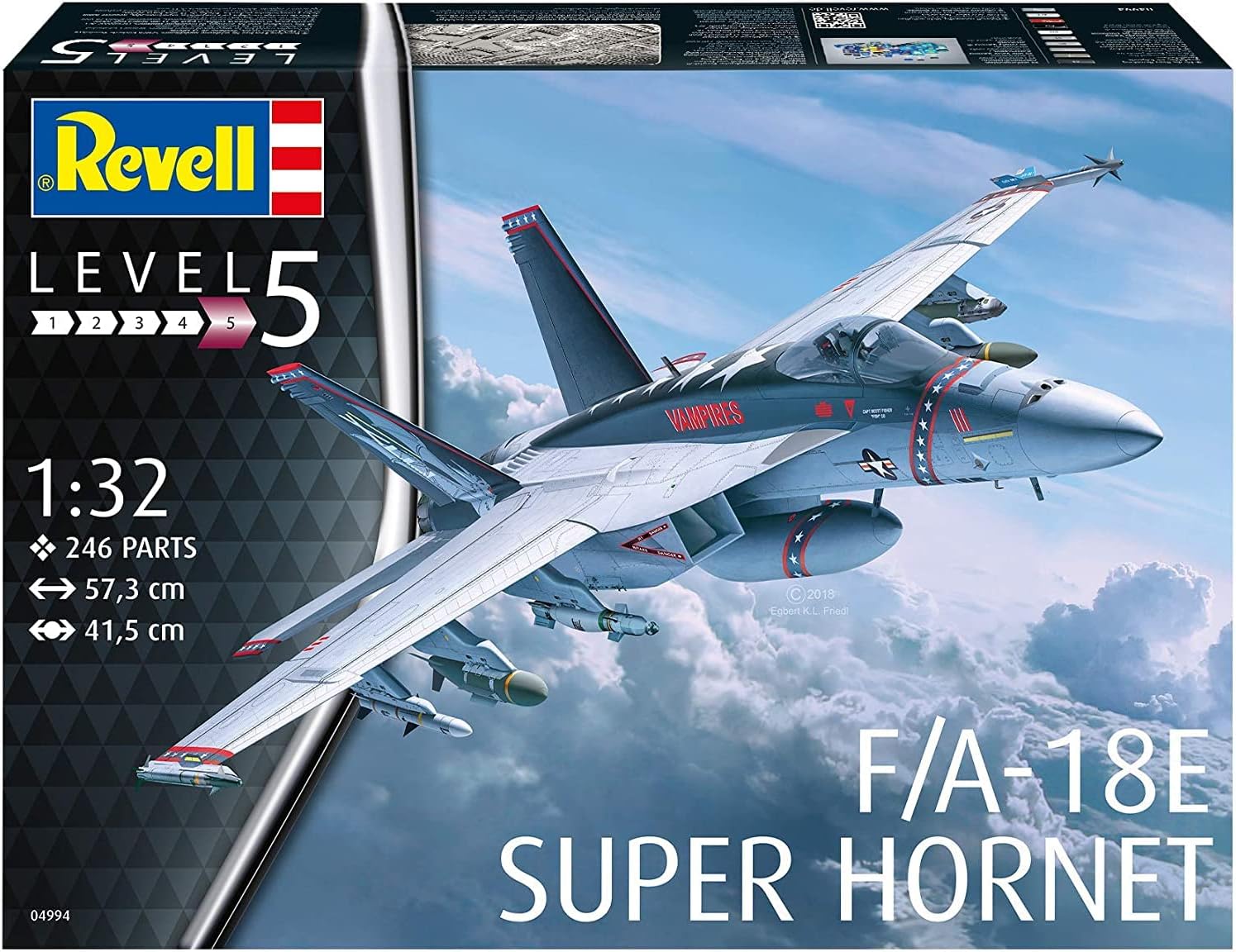 Revell Alemania 04994 132 FA-18E Super Hornet, (Modelo 04994 FA-18E)