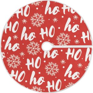 Hohoho – Falda de árbol de Navidad de Papá Noel, falda suave para árbol de Navidad, 35.4 pulgadas, decoración del hogar Hohoho – Falda de árbol de Navidad de Papá Noel, falda suave para árbol de Navidad, 35.4 pulgadas, decoración del hogar