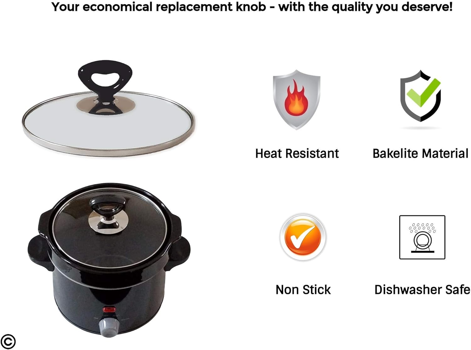 Horizon Cookware pomo para tapa de reemplazo.