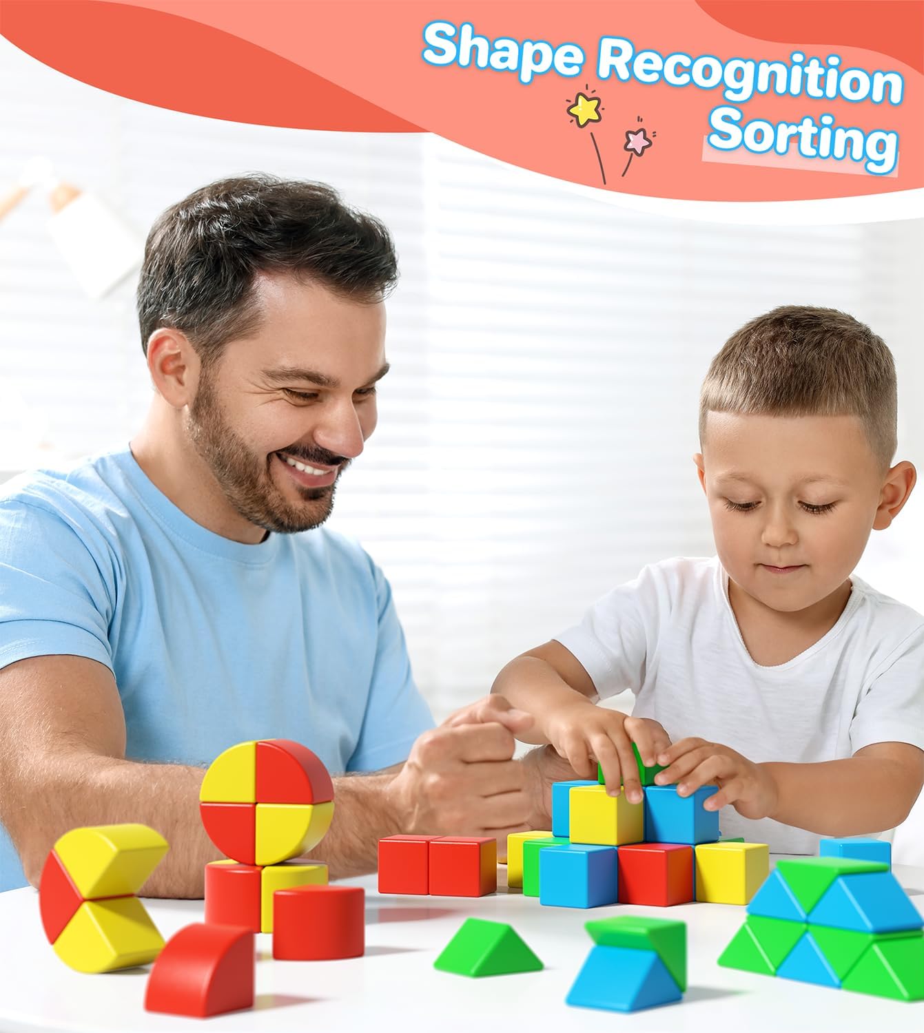Bloques magnéticos para niños pequeños, juguetes de construcción creativos, bloques sensoriales coloridos apilables con imán, juego de cubos de