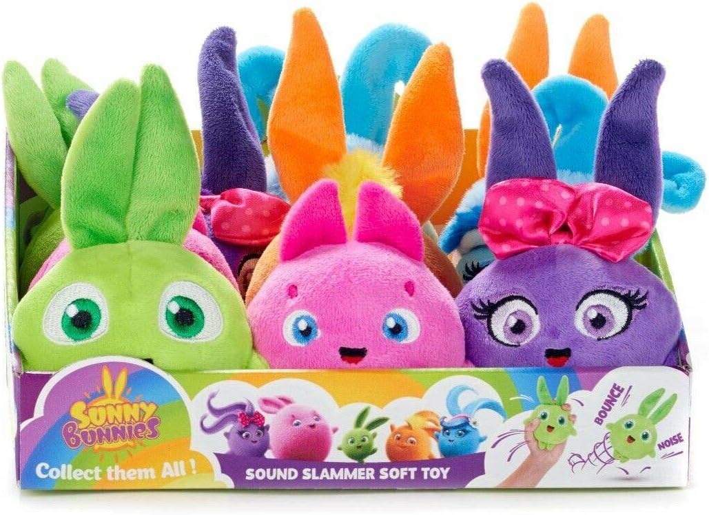 Juego pequeño de 5 juguetes suaves Sound Slammer de 5.9 in (6 pulgadas)