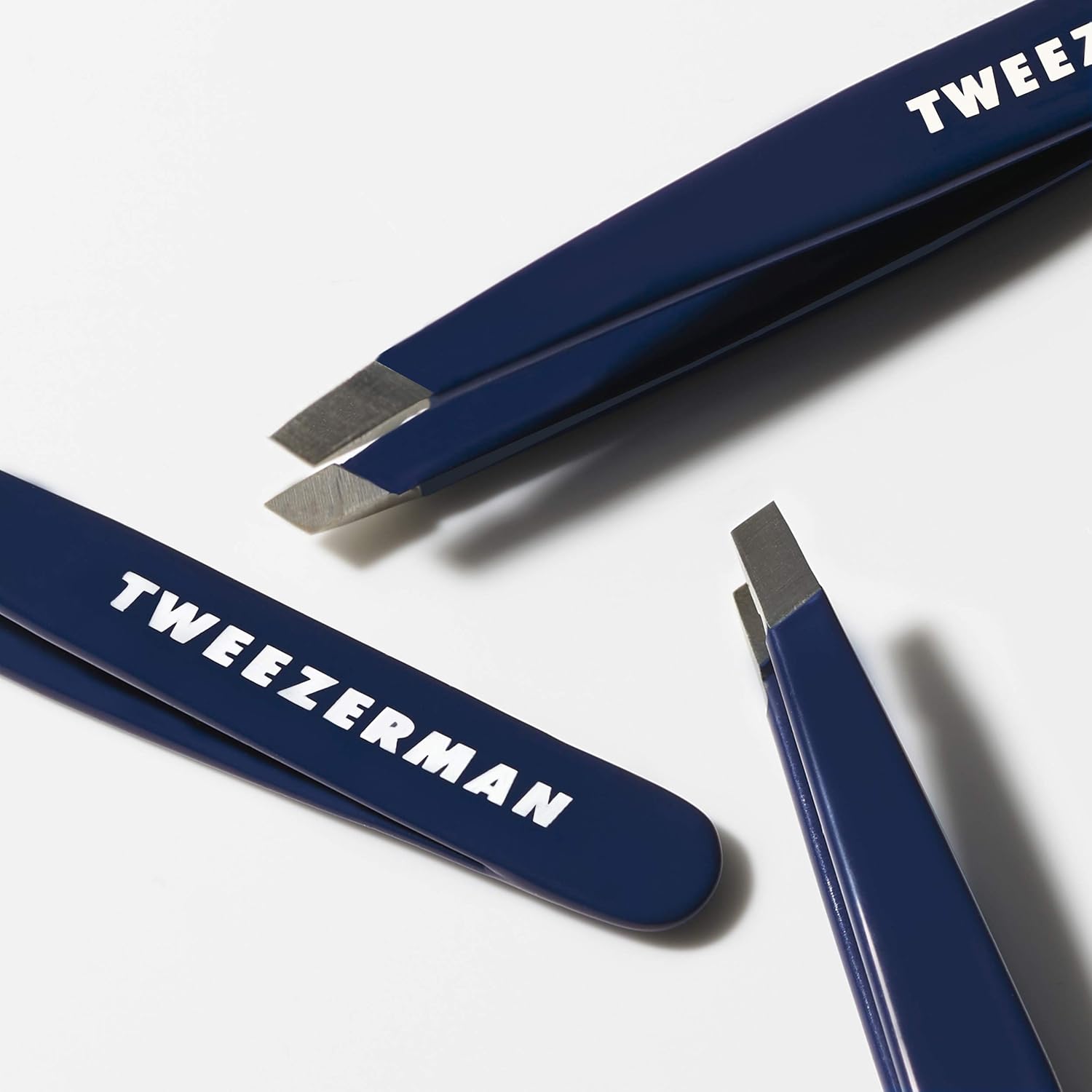 Tweezerman Mini pinzas inclinadas exclusivas de noche azul