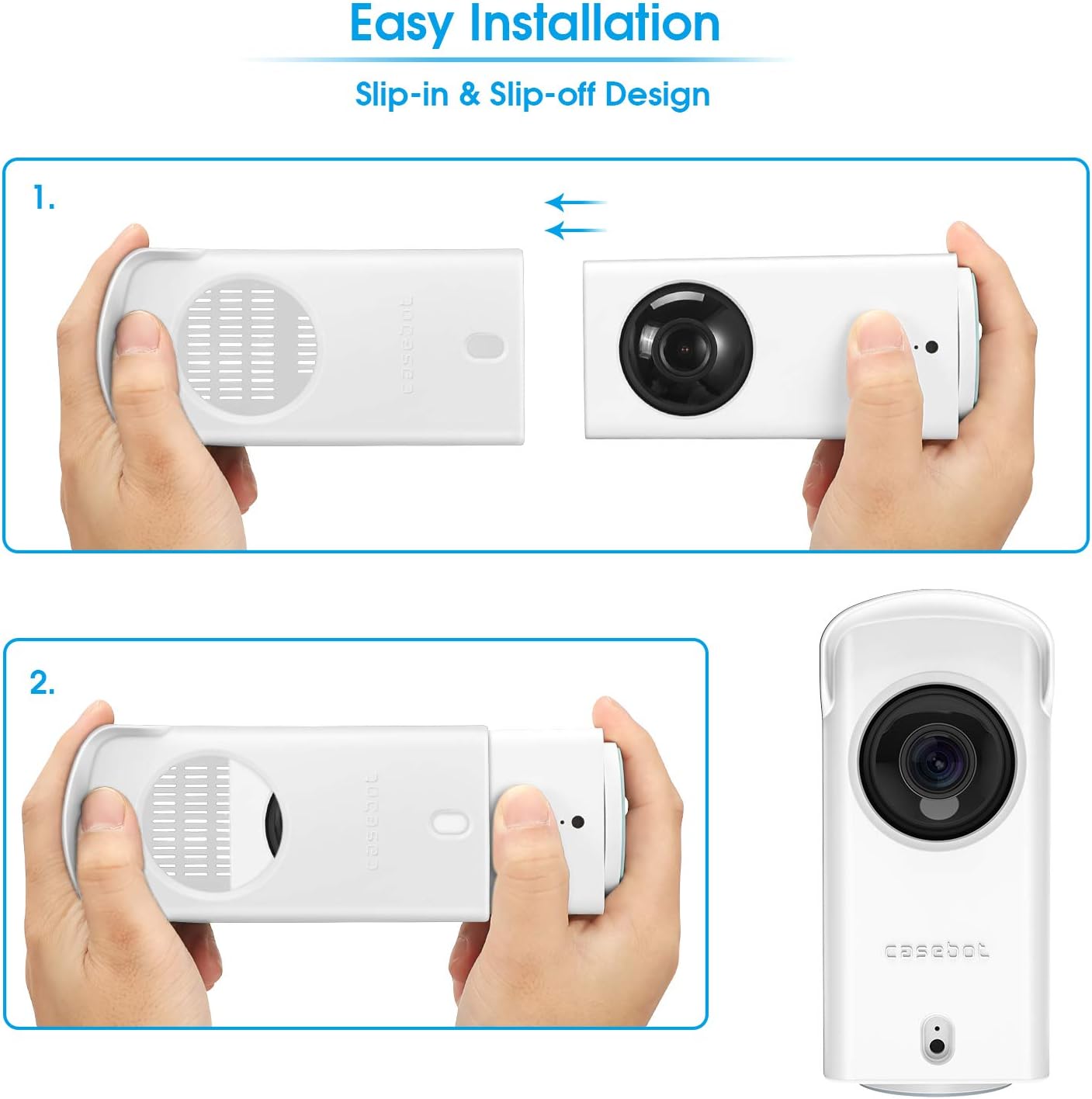 Fintie Funda de silicona para Wyze Cam Pan v2 (2021)  Wyze Cam Pan, resistente al polvo, piel protectora de camuflaje para Wyze Cam Pan v2 y Wyze