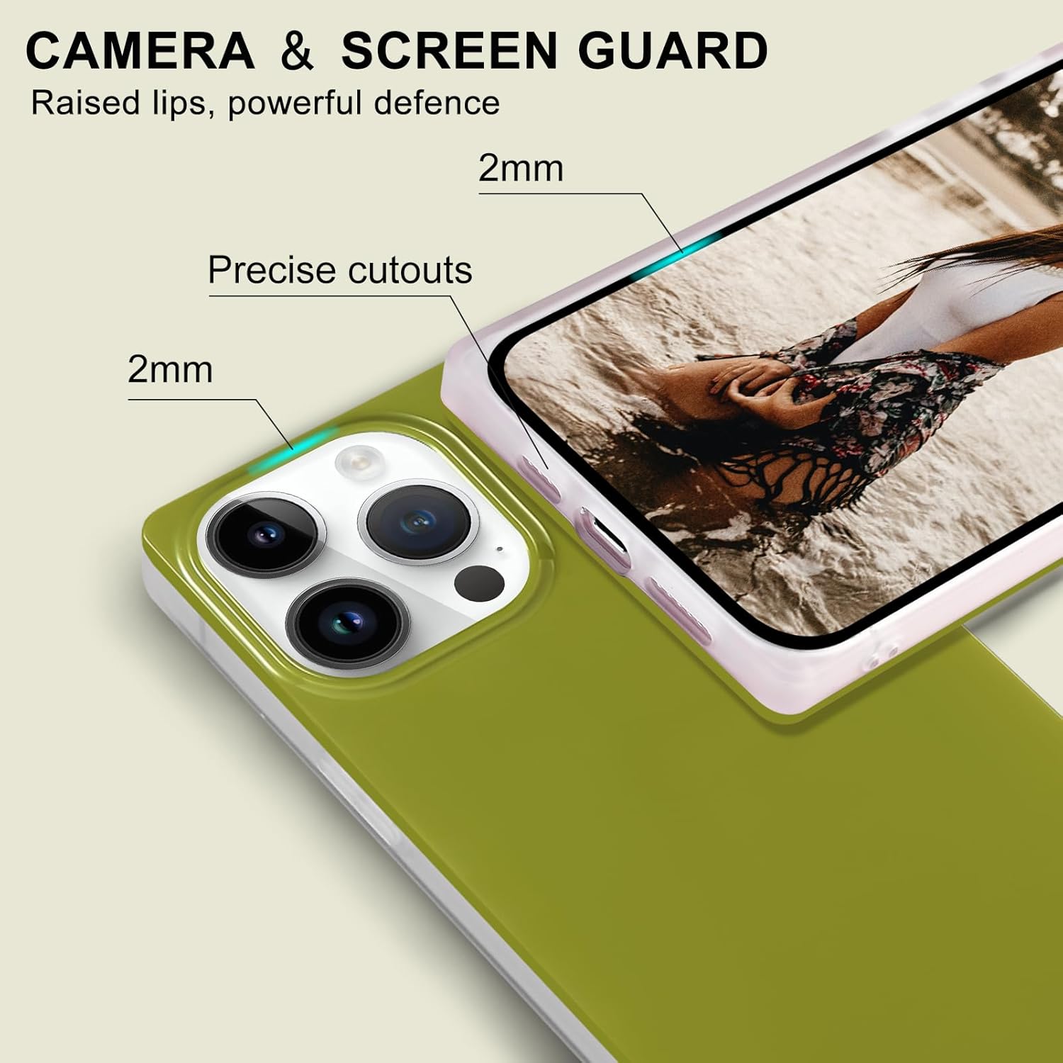 Neon Series – Funda diseñada para iPhone 15 Pro Max de 6.7 pulgadas, bonito diseño retro brillante, a prueba de golpes, para mujeres y niñas diseño