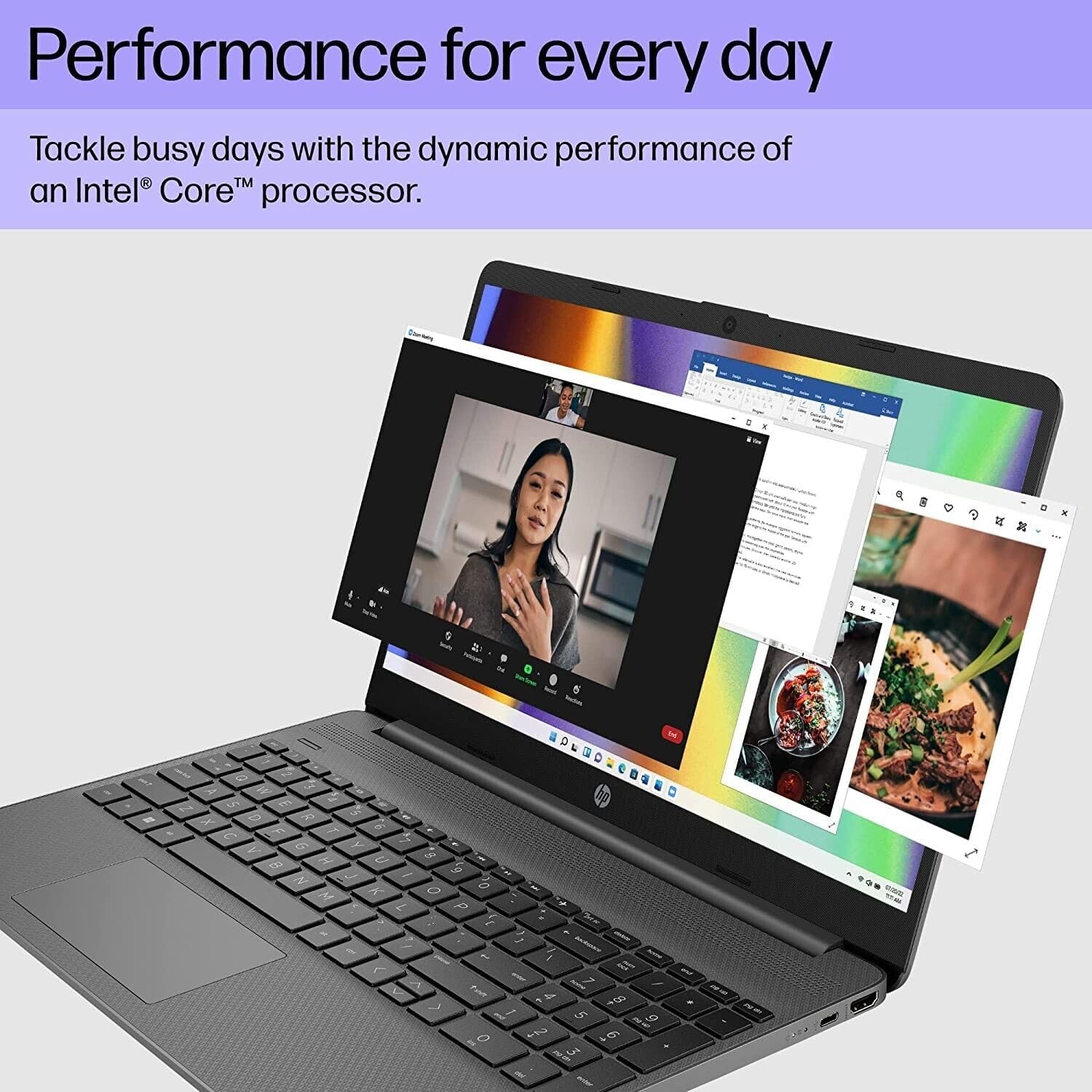 HP Portátil esencial, pantalla FHD de 15.6 pulgadas, procesador Intel Core i3-1215U, 20 GB de RAM, SSD de 1 TB, cámara web, Wi-Fi 6, HDMI, Windows