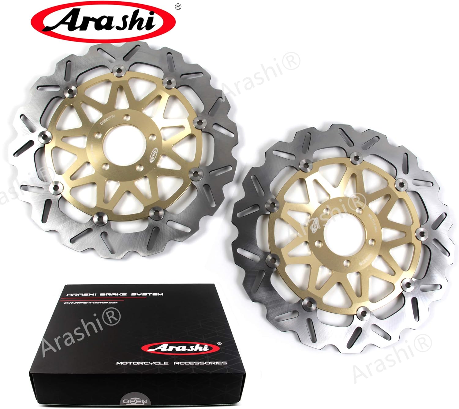 Arashi Rotores de disco de freno delantero trasero para Kawasaki Ninja ZX12R 2000-2003 Accesorios de repuesto de motocicleta ZX-12R ZX 12R 2001 2002