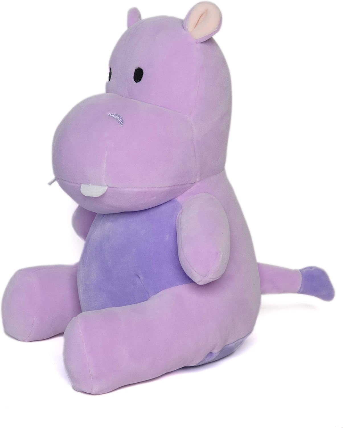 Peluche de hipopótamo morado  Peluche de hipopótamo de 10 pulgadas  Abrazo y abrazo con tela suave y relleno  Lindo juguete de regalo para niños y