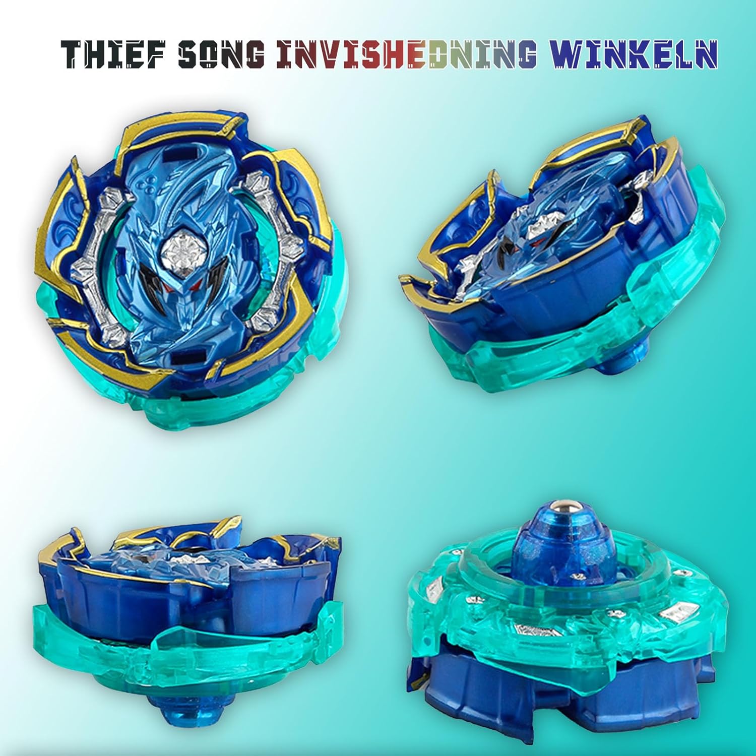 Zelzen Bey Burst Blade Gyro juguete, Bey Metal Fusion Spinning Battling Top Blades con lanzador de cuerda y asa, juegos de lucha de cumpleaños para