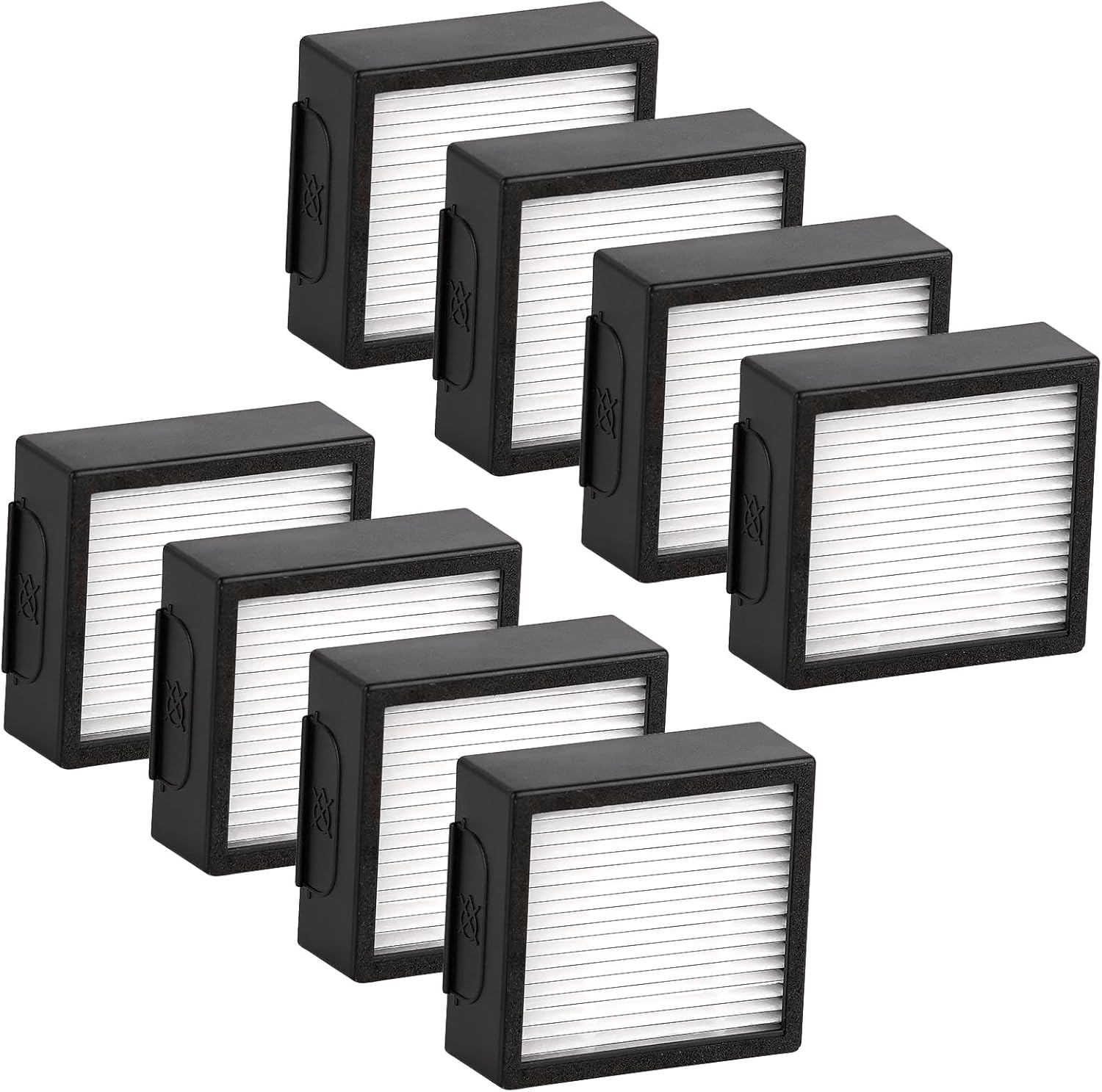 (8 piezas) Filtro HEPA de repuesto compatible con iRobot Roomba Combo J7+ PlusCombo j5+ Combo j9+ Robotic Aspiradora HEPA Filtros Kit de accesorios