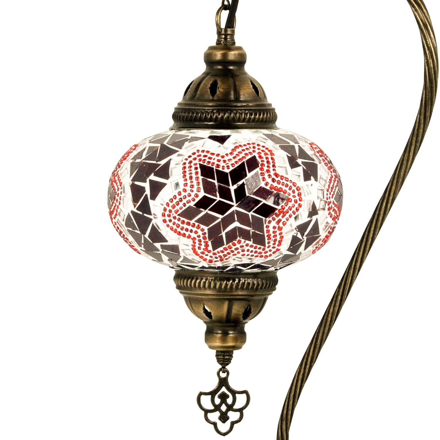 10 Variation Mosland Home Turkish Lamp Mosaic Table Lamps  Turkish Moroccan Lamp with Bronze Base  Handmade Swan Neck Tiffany Night Lamp  Mosaic