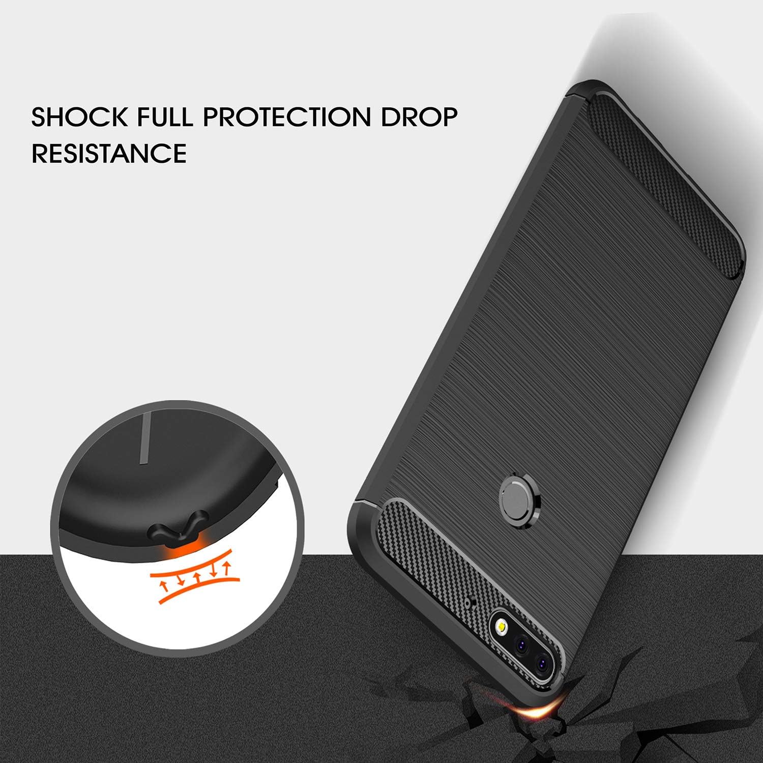 Funda para Huawei Mate SE, con protector de pantalla 3D para Huawei Mate SE (3 en 1), resistente a los arañazos, anticaídas, funda protectora de