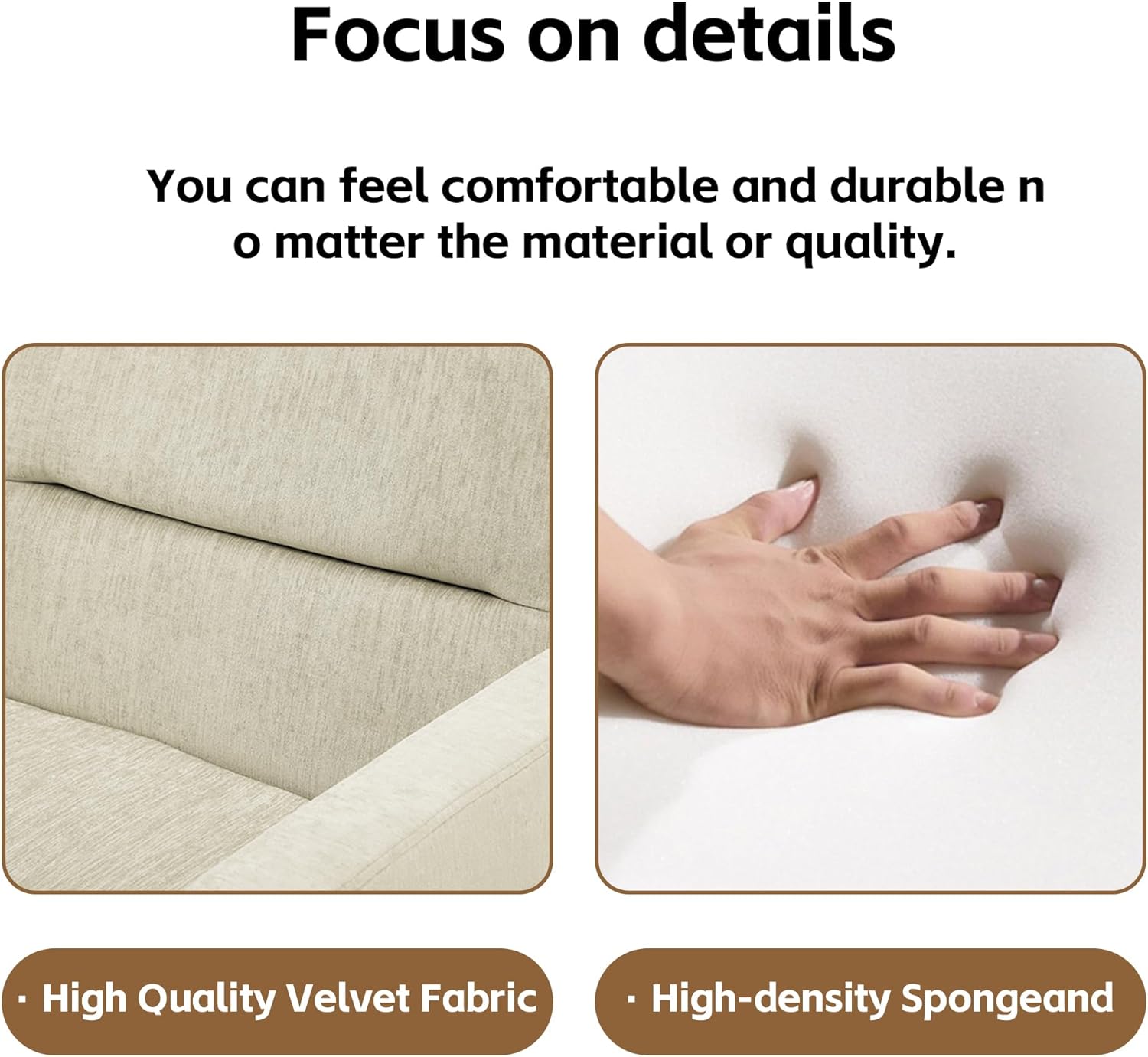 Yoglad Sofá cama convertible 3 en 1, futón biplaza con cama extraíble, respaldo ajustable y 2 almacenamientos, para espacios pequeños, sala de