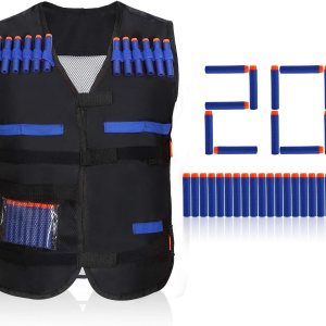 Yosoo Chaleco Elite para niños para la serie Gun (negro), Negro – Yosoo Chaleco Elite para niños para la serie Gun (negro), Negro –