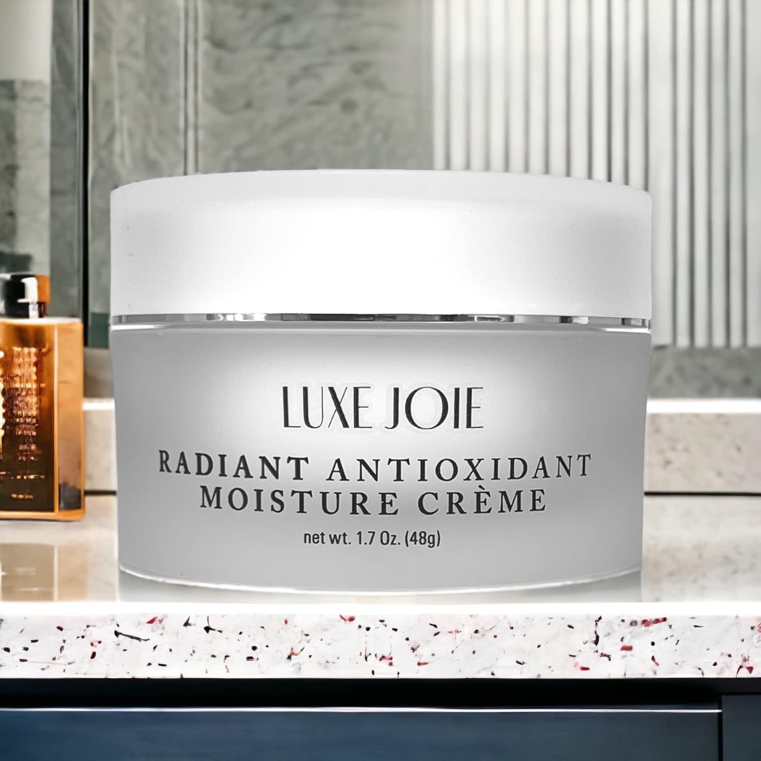 Crema hidratante antioxidante radiante de 1.7 oz Squalane Crema facial para mujeres envejecidas para piel seca, sensible, hidratante facial,